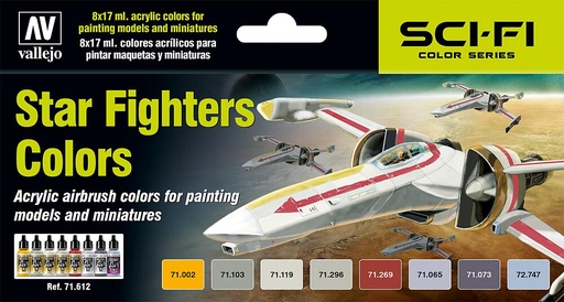 [VALLEJO 71612  ] VALLEJO 71612  Set de couleurs, Star Fighters 