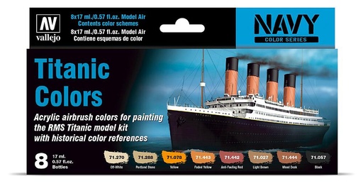 [VALLEJO 71646  ] VALLEJO 71646  Kit de peinture Titanic 