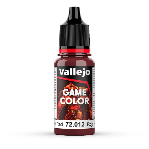 [VALLEJO 72012  ] VALLEJO 72012  Rouge écarlate, 17 ml 