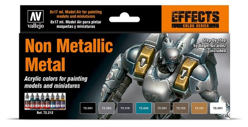 [VALLEJO 72212  ] VALLEJO 72212  Jeu de couleurs, Non-Metallic-Colors, 8 x 17 ml 