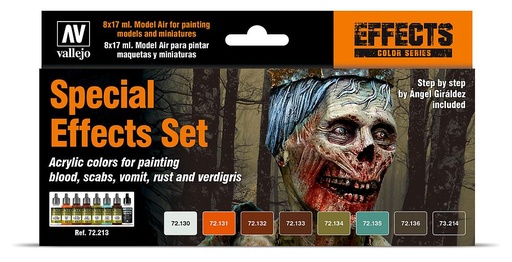 [VALLEJO 72213  ] VALLEJO 72213  Set de couleurs, effet spécial, 8 x 17 ml 
