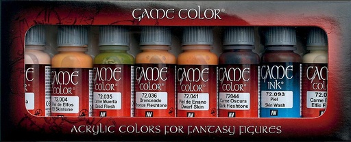 [VALLEJO 72295  ] VALLEJO 72295  Set de couleurs, tons chair, 8 x 17 ml 