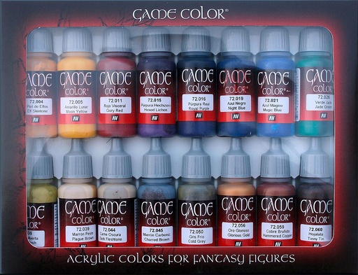 [VALLEJO 72298  ] VALLEJO 72298  Set de couleurs, avancé, 16 x 17 ml 