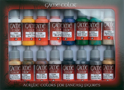 [VALLEJO 72299  ] VALLEJO 72299  Set de couleurs, Introduction, 16 x 17 ml 