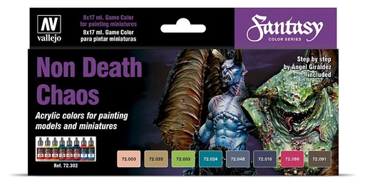 [VALLEJO 72302  ] VALLEJO 72302  Set de couleurs, Non Death by Angel Giraldez, 8 x 17 ml 