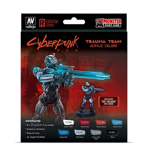 [VALLEJO 72310  ] VALLEJO 72310  Kit de couleurs, cyberpunk, équipe de rêve, Doc Salvage 