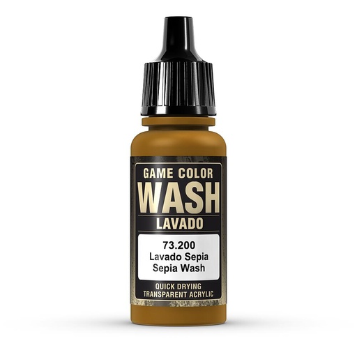 [VALLEJO 73200  ] VALLEJO 73200  Wash-Color, Sépia, 17 ml 