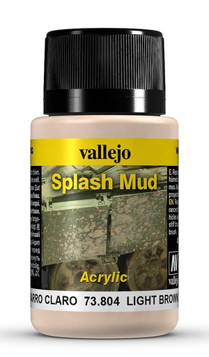 [VALLEJO 73804  ] VALLEJO 73804  Éclaboussures de boue, brun clair, 40 ml 