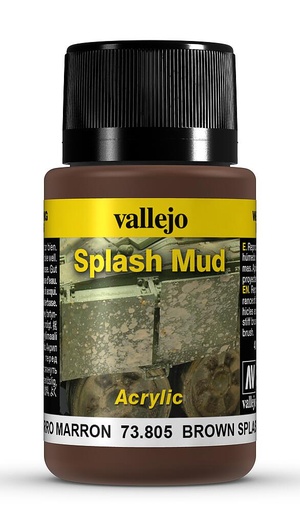 [VALLEJO 73805  ] VALLEJO 73805  Éclaboussures de boue, marron, 40 ml 
