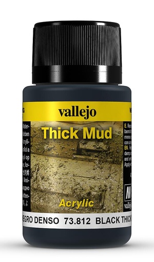 [VALLEJO 73812  ] VALLEJO 73812  Boue, noir, 40 ml 