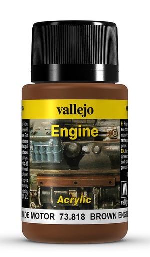[VALLEJO 73818  ] VALLEJO 73818  Taches de suie brunes, 40 ml 