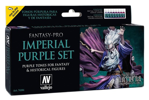 [VALLEJO 74104  ] VALLEJO 74104  Set de couleurs, lilas/violet, 8 x 17 ml 
