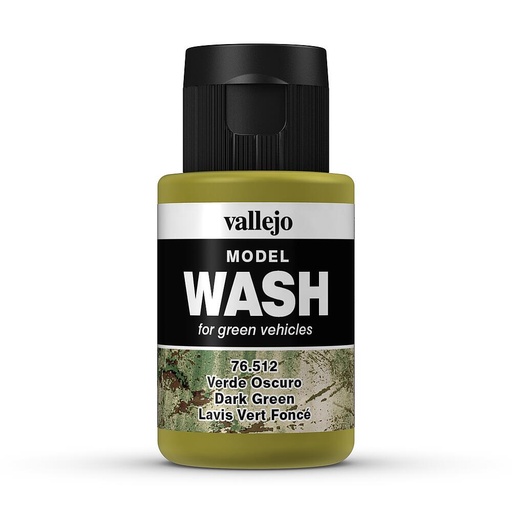 [VALLEJO 76512  ] VALLEJO 76512  Wash-Color, Vert foncé, 35 ml 