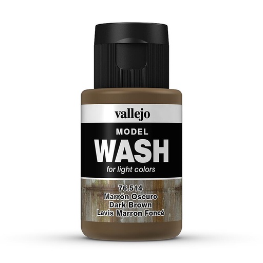 [VALLEJO 76514  ] VALLEJO 76514  Wash-Color, brun foncé, 35 ml 