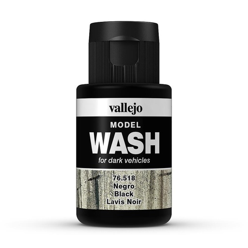 [VALLEJO 76518  ] VALLEJO 76518  Wash-Color, noir, 35 ml 