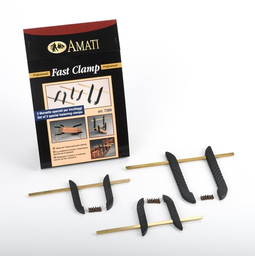 [AMATI B7389  ] AMATI B7389  Fast-Clamp, set de 3 agrafes 