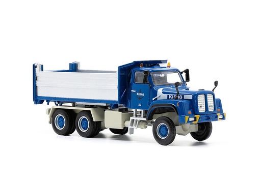 [ACE 85002333  ] ACE 85002333  1/87 Saurer D330N 6x6 Kipper, version KIBAG, bleu 