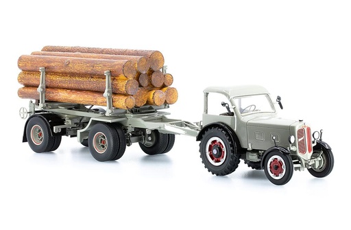 [ACE 85003018  ] ACE 85003018  1/32 Hürlimann Tracteur industriel D-500 Set avec remorque 