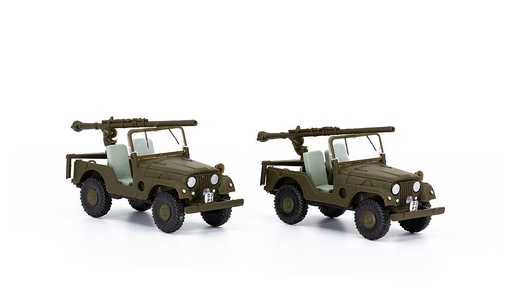 [ACE 85005106  ] ACE 85005106  1/87 Set de 2 Jeep PAK58 Compagnie antichars BAT 