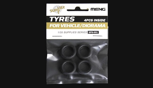 [MENG MODEL SPS-001  ] MENG MODEL SPS-001  1/35 Pneus, 4 pièces 