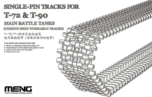 [MENG MODEL SPS-029  ] MENG MODEL SPS-029  1/35 Maillons de chaîne simples pour T-72 &amp; T-90, Single-Pin 