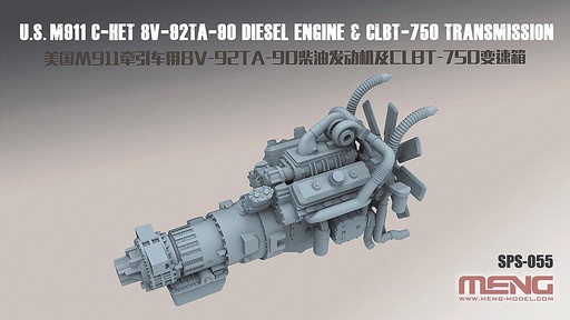 [MENG MODEL SPS-055  ] MENG MODEL SPS-055  1/35 M911 C-Het (8x6) &amp; M747,Moteur 