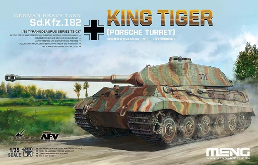 [MENG MODEL TS-037  ] MENG MODEL TS-037  1/35 Sd.Kfz. 182 Königstiger, tourelle Porsche 