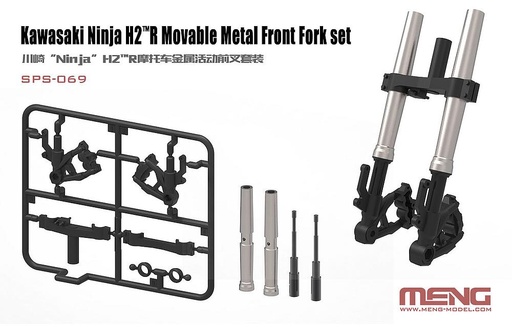 [MENG MODEL SPS-069  ] MENG MODEL SPS-069  1/9 Kawasaki Ninja H2 R, fourche avant 