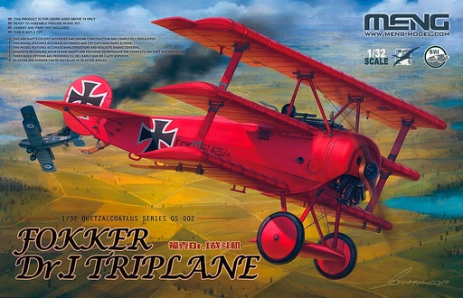 [MENG MODEL QS-002S  ] MENG MODEL QS-002S  1/32 Fokker DR I Baron rouge 