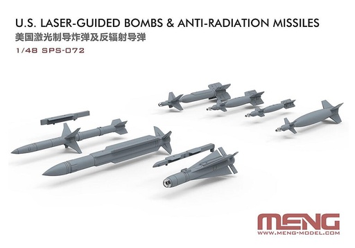 [MENG MODEL SPS-072  ] MENG MODEL SPS-072  1/48 Bombes guidées par laser et missiles anti-radiations, US Army 