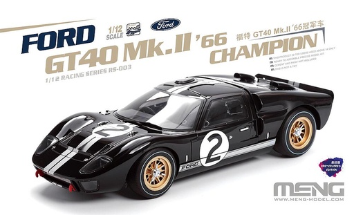 [MENG MODEL RS-003  ] MENG MODEL RS-003  1/12 Ford GT 40 MKII 1966, colorée 