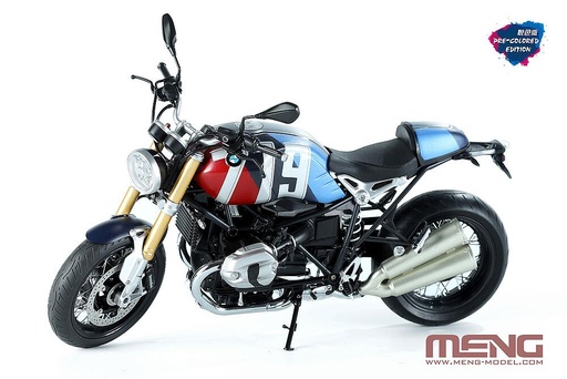 [MENG MODEL MT-003T  ] MENG MODEL MT-003T  1/9 BMW R nine T, option 719 Mars, rouge/bleu cosmos, colorée 