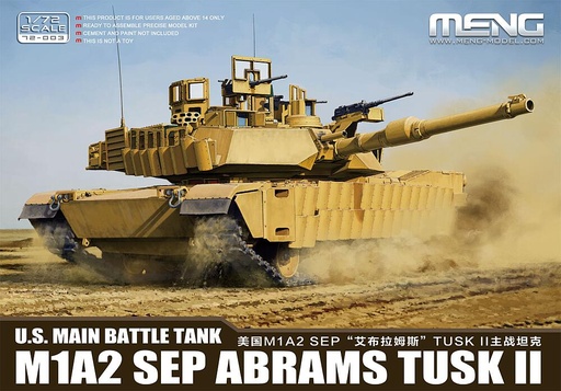 [MENG MODEL 72-003  ] MENG MODEL 72-003  1/72 M1A2 SEP Abrams TUSK II 