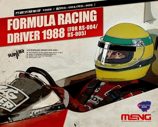 [MENG MODEL SPS-090s  ] MENG MODEL SPS-090s  1/12 Pilote de Formule 1 pour voiture de course 