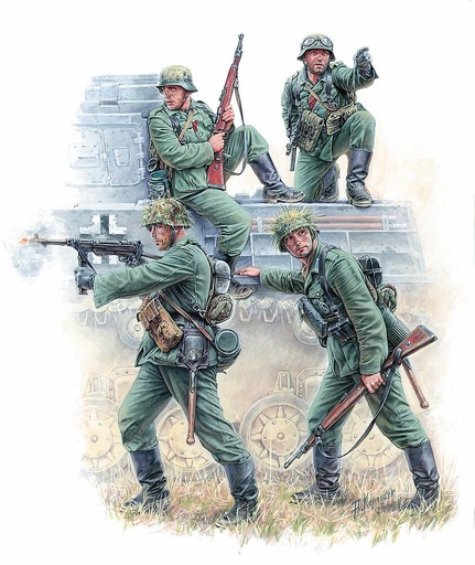 [ZVEZDA 3582  ] ZVEZDA 3582  1/35 grenadiers de chars allemands 