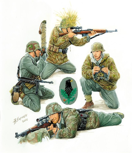 [ZVEZDA 3595  ] ZVEZDA 3595  1/35 équipe de snipers allemands 