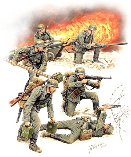 [ZVEZDA 3613  ] ZVEZDA 3613  1/35 pionniers d'assaut allemands 