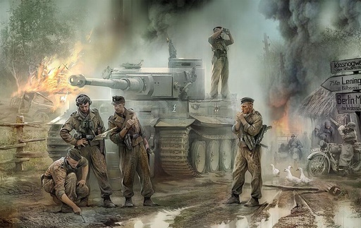 [ZVEZDA 3614  ] ZVEZDA 3614  1/35 équipage de chars allemands WWII, 1943 - 1945 