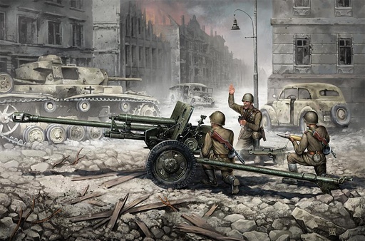 [ZVEZDA 3671  ] ZVEZDA 3671  1/35 ZIS-3 avec équipage 