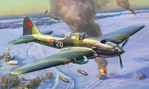 [ZVEZDA 4826  ] ZVEZDA 4826  1/48 IL-2 Stormovik mod.1943 
