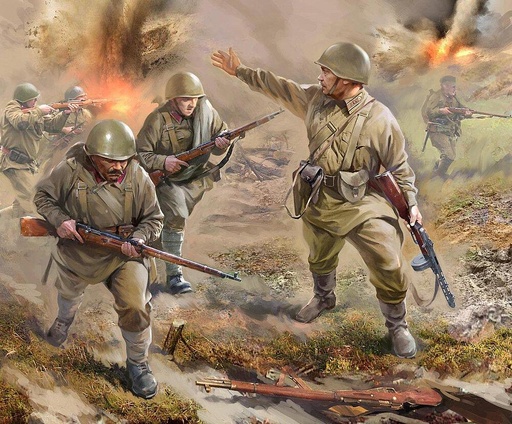 [ZVEZDA 6103  ] ZVEZDA 6103  1/72 WWII Infanterie soviétique 1941 