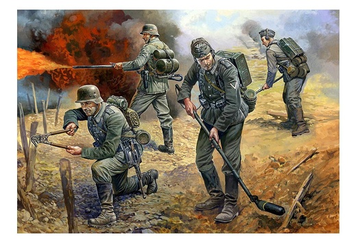[ZVEZDA 6110  ] ZVEZDA 6110  1/72 WWII Pionniers d'assaut allemands 