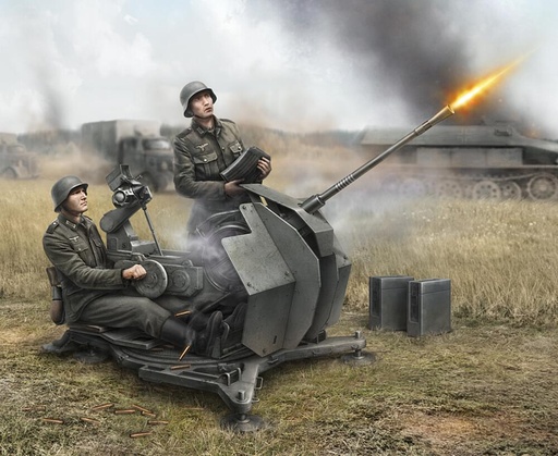 [ZVEZDA 6117  ] ZVEZDA 6117  1/72 canon allemand AA avec équipage 