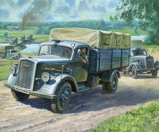 [ZVEZDA 6126  ] ZVEZDA 6126  Camion allemand de 3 t au 1/100e 