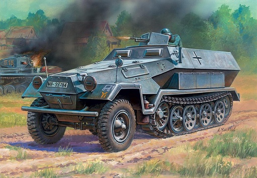 [ZVEZDA 6127  ] ZVEZDA 6127  1/100 Sd.Kfz.251/1 Ausf.B 