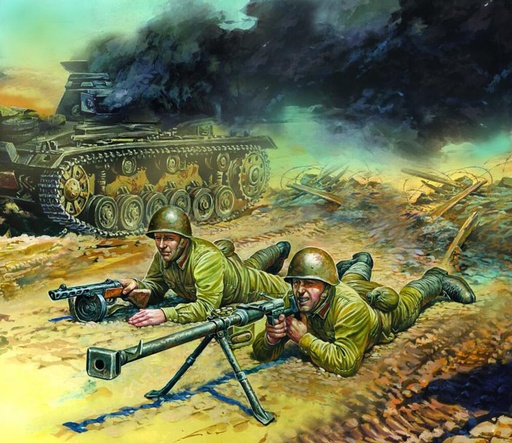 [ZVEZDA 6135  ] ZVEZDA 6135  1/72 WWII Équipe antichars soviétique 