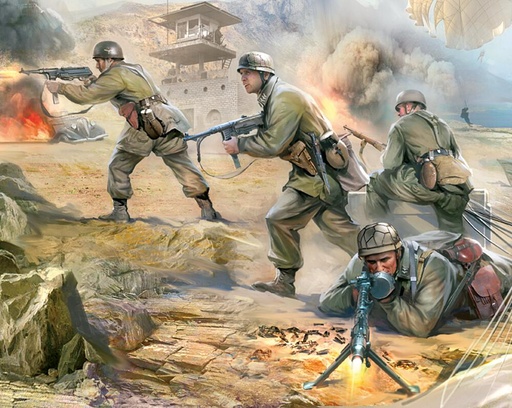 [ZVEZDA 6136  ] ZVEZDA 6136  1/72 WWII parachutistes allemands 