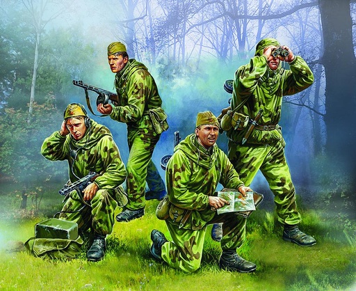 [ZVEZDA 6137  ] ZVEZDA 6137  1/72 WWII Unité de reconnaissance soviétique 