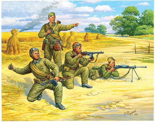 [ZVEZDA 6138  ] ZVEZDA 6138  1/72 WWII Parachutistes soviétiques 
