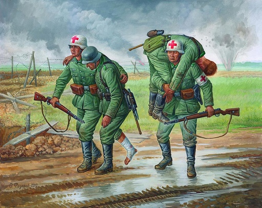 [ZVEZDA 6143  ] ZVEZDA 6143  1/72 WWII personnel médical allemand 1941-43 